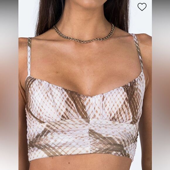 Princess Polly Coraline Top Brown - Picture 5 of 8